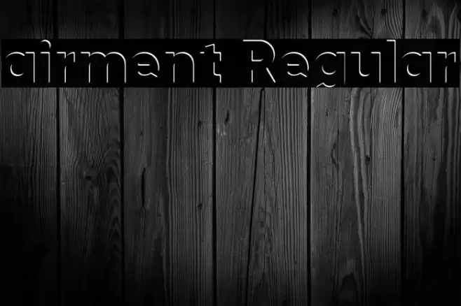 airment Regular Font examples