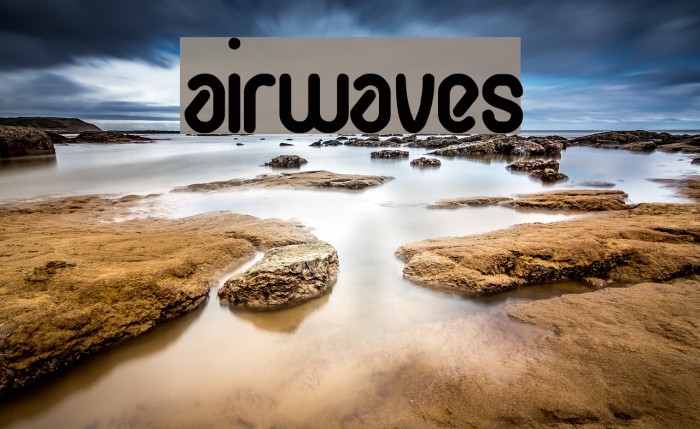 airwaves Font examples