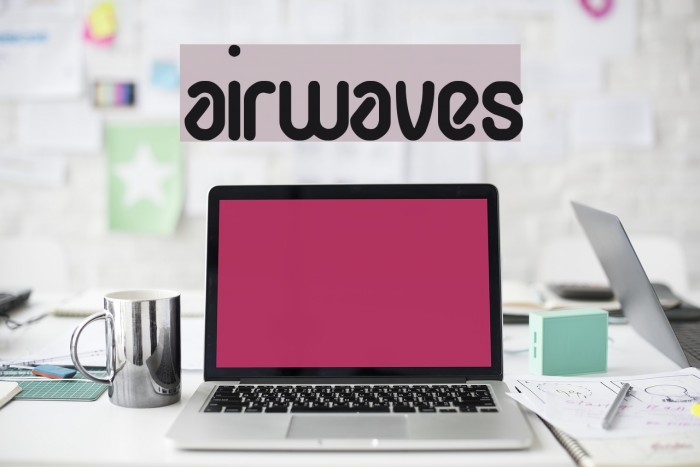 airwaves Font examples