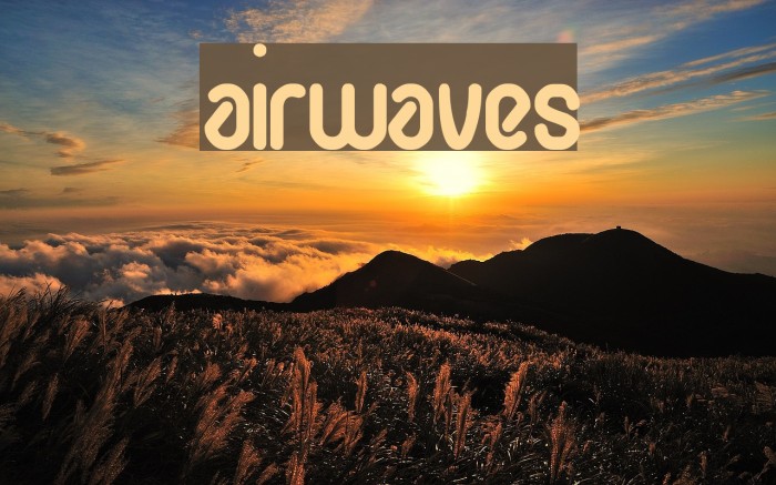 airwaves Font examples