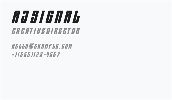 AJ Signal Business Card