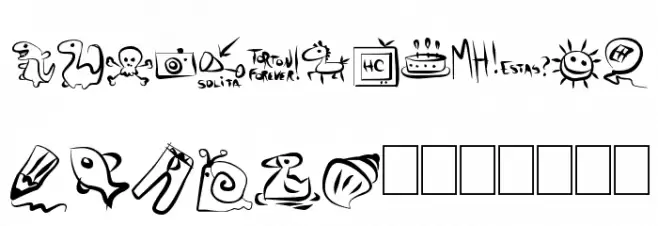 AJC BT FONT 字体 小写