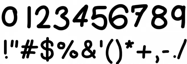 AJCoolBeans Font OTHER CHARS