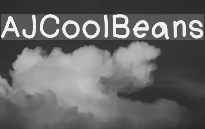 AJCoolBeans Font examples