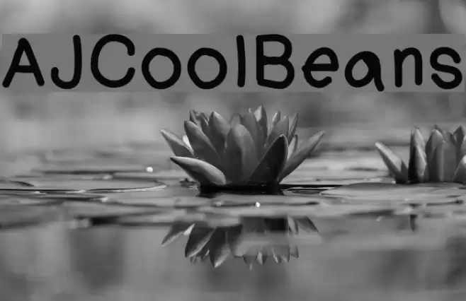 AJCoolBeans Font examples