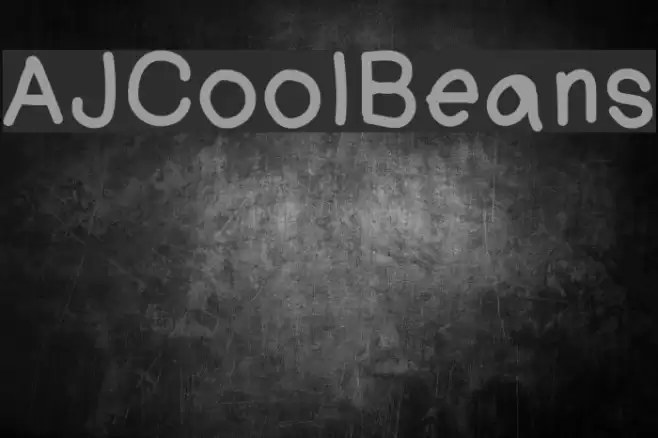 AJCoolBeans Font examples