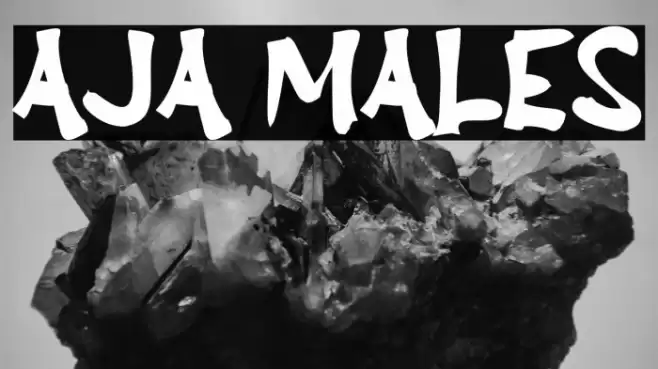 Aja Males Font examples