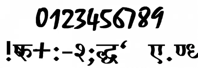 Ajay Normal Bold Font OTHER CHARS