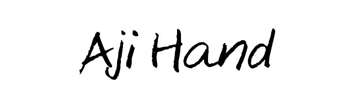 Aji Hand Font
