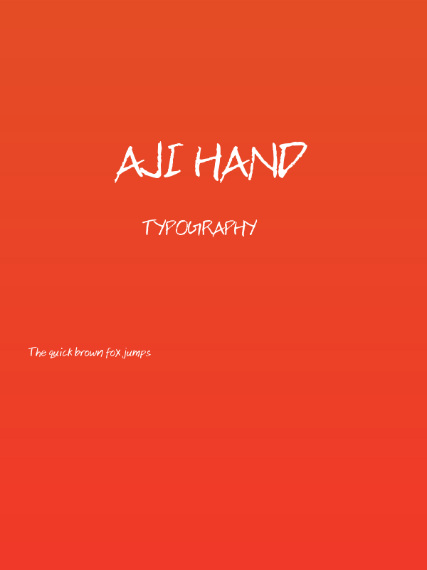 Aji Hand Poster