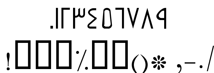 Ajib Font OTHER CHARS
