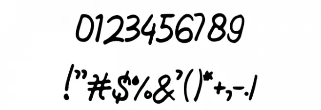 Ajieb Font OTHER CHARS