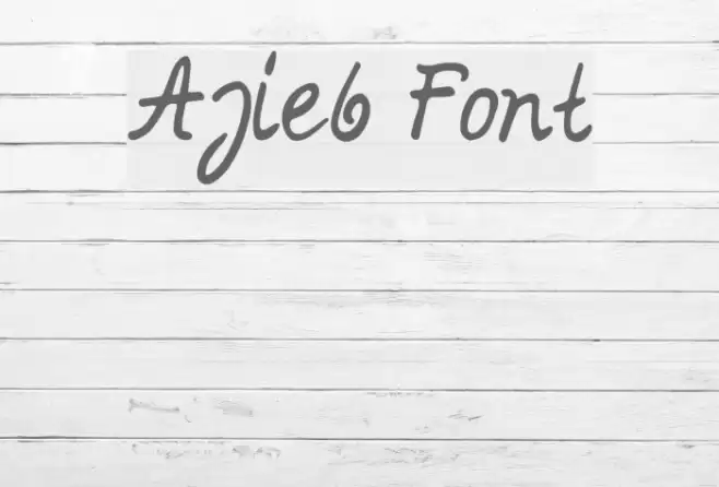 Ajieb Font examples