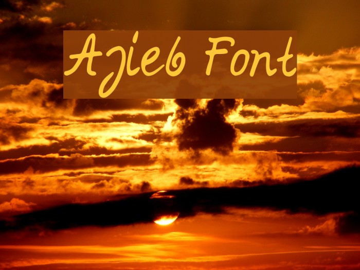 Ajieb Fonte examples