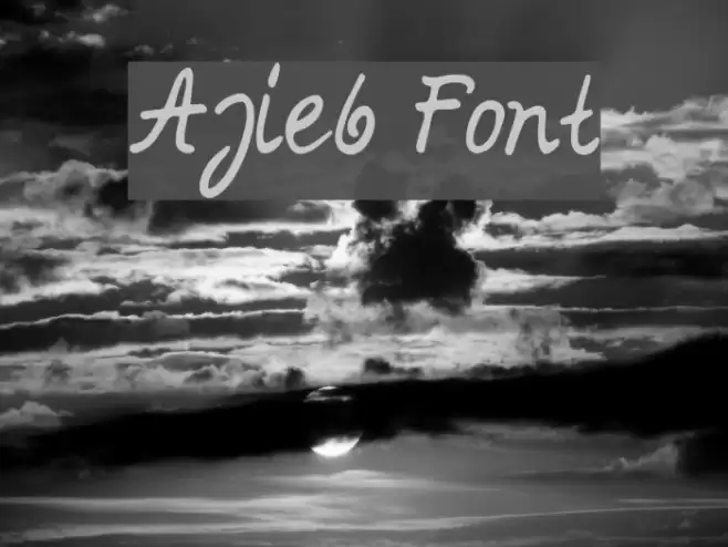 Ajieb Font examples