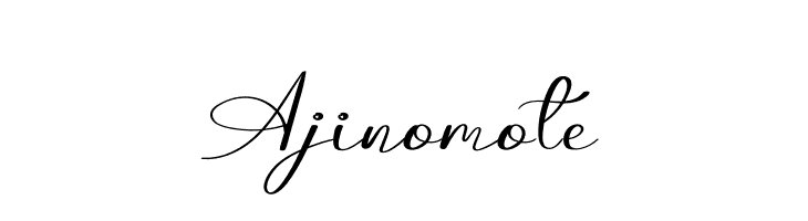 Ajinomote  Frei Schriftart Herunterladen