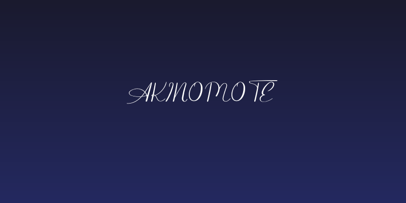 Ajinomote Social Header