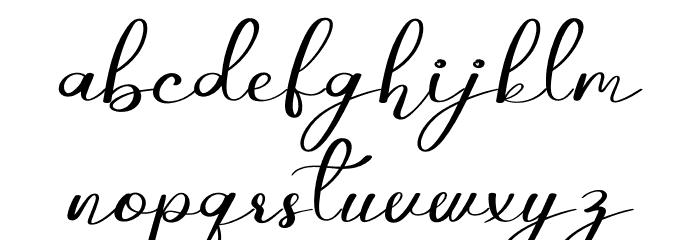 Ajinomote Font LOWERCASE
