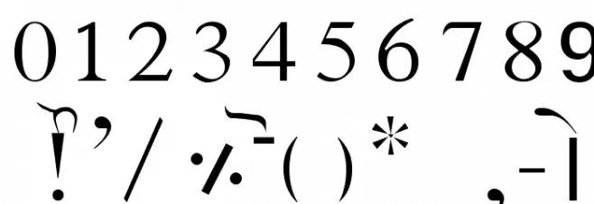 Ajitjanmeja22 フォント その他の文字
