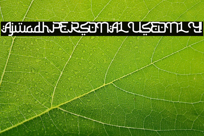 Ajwadh PERSONAL USE ONLY! Example 1