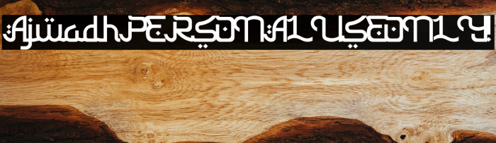 Ajwadh PERSONAL USE ONLY! Example 3