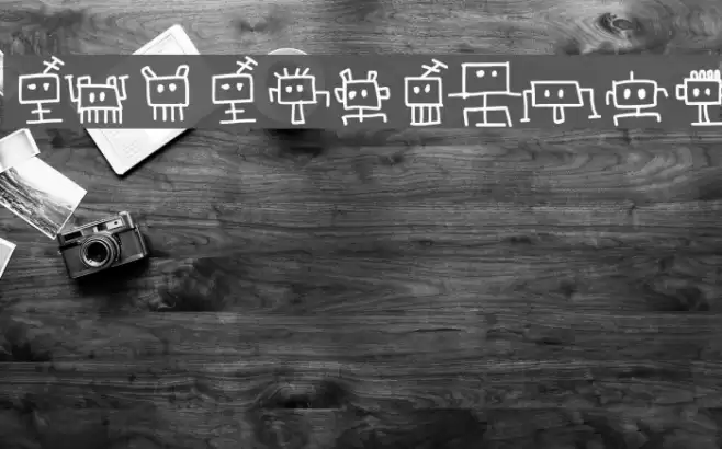 Aka-Acid-Bots Font examples