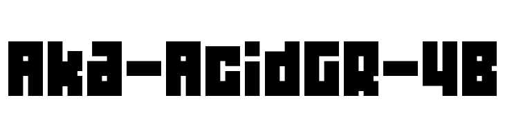 Aka-AcidGR-4B Font