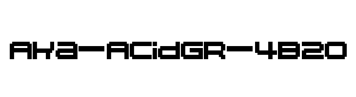 Aka-AcidGR-4B20  font caratteri gratis