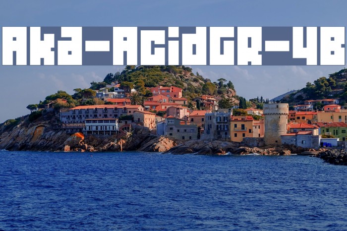 Aka-AcidGR-4B Font examples