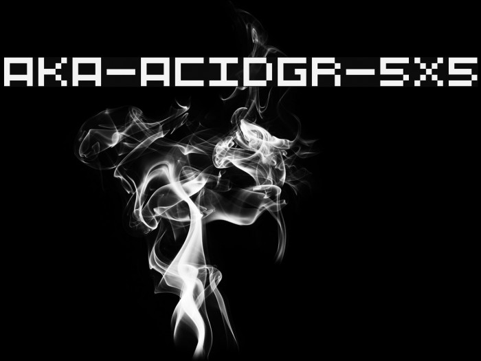 Aka-AcidGR-5X5 Fonte examples