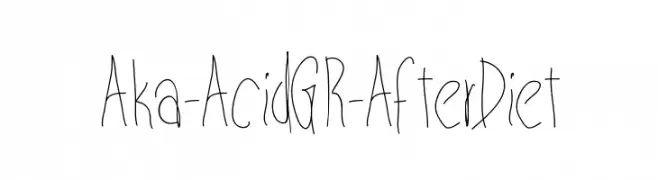 Aka-AcidGR-AfterDiet  Frei Schriftart Herunterladen