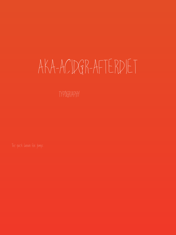 Aka-AcidGR-AfterDiet Poster