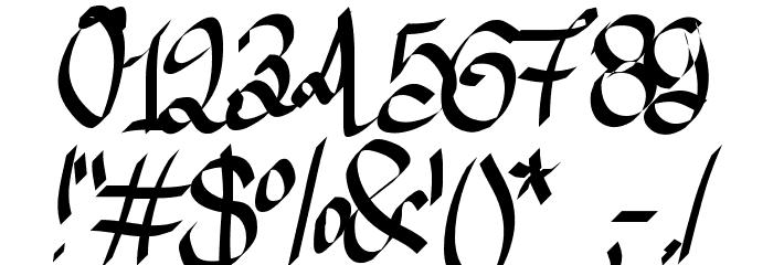 Aka-AcidGR-AlmostGothic Font OTHER CHARS