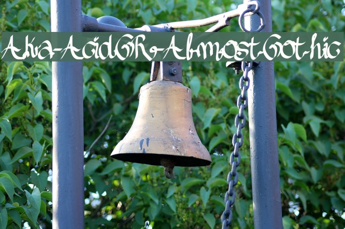 Aka-AcidGR-AlmostGothic Font examples
