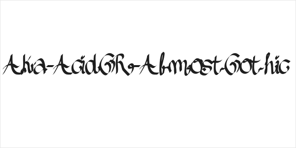 Aka-AcidGR-AlmostGothic Logo