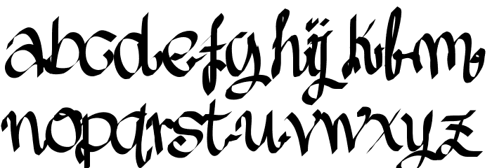 Aka-AcidGR-AlmostGothic Font LOWERCASE