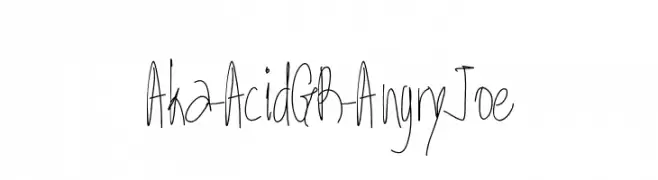Aka-AcidGR-AngryJoe  font caratteri gratis