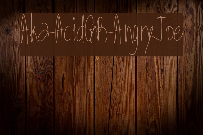 Aka-AcidGR-AngryJoe Font examples