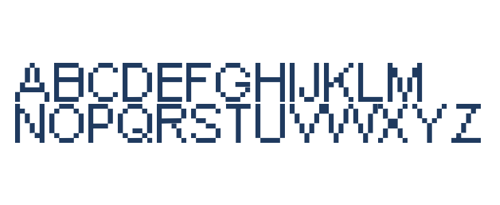 Aka-AcidGR-ArialPixel Uppercase