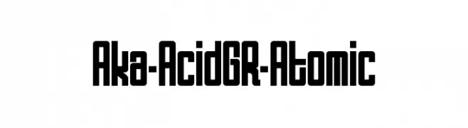 Aka-AcidGR-Atomic  Descarca Fonturi Gratis