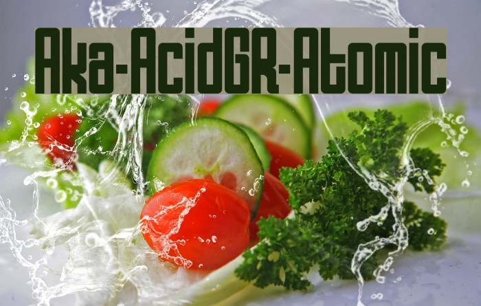 Aka-AcidGR-Atomic Font examples