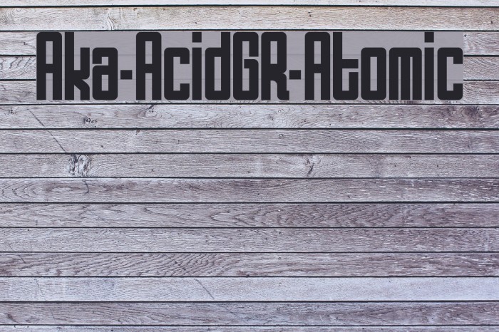 Aka-AcidGR-Atomic Font examples