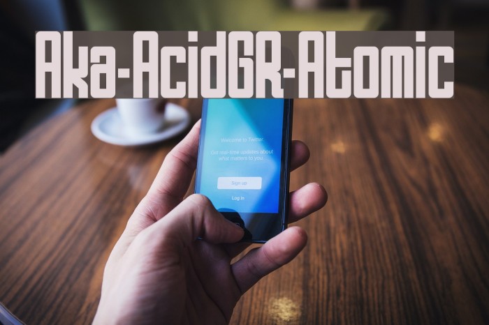 Aka-AcidGR-Atomic Font examples