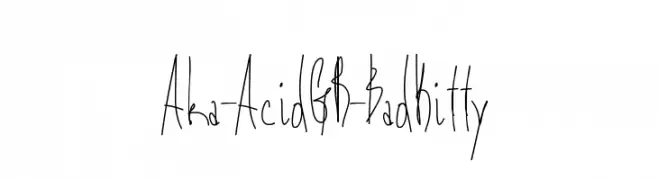Aka-AcidGR-BadKitty  font caratteri gratis