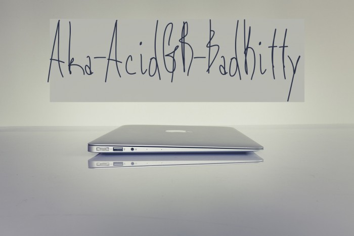 Aka-AcidGR-BadKitty Font examples