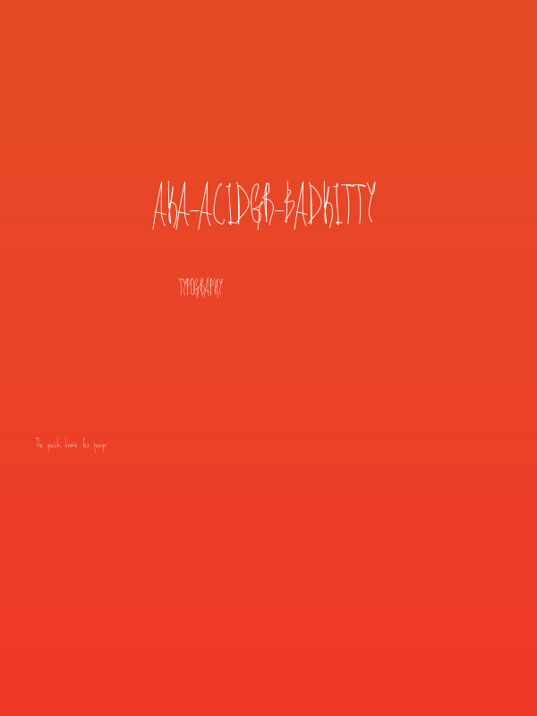 Aka-AcidGR-BadKitty Poster