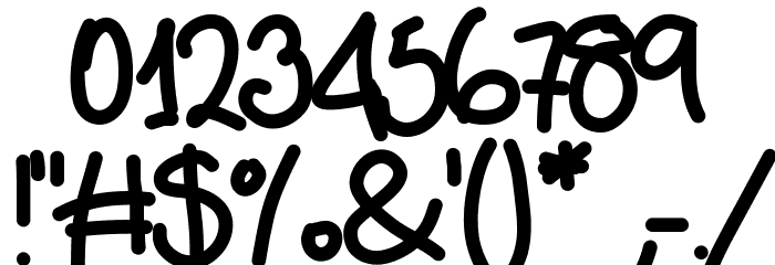 Aka-AcidGR-BigInJapan Font OTHER CHARS