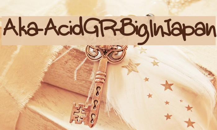 Aka-AcidGR-BigInJapan Font examples