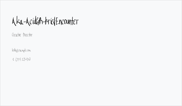 Aka-AcidGR-BriefEncounter Business Card