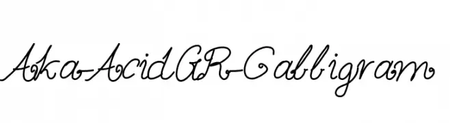 Aka-AcidGR-Calligram  لخطوط تنزيل